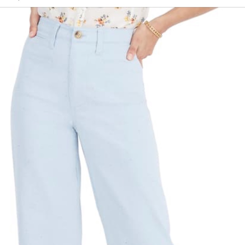 Madewell Slim Peckle Emmett Cropped Leg Jeans